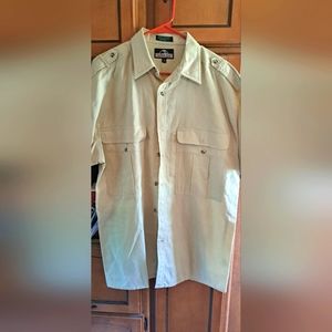 Vintage Timber Run Mens Button Shirt LRG Fishing Hiking/Tactical 2-Pockets